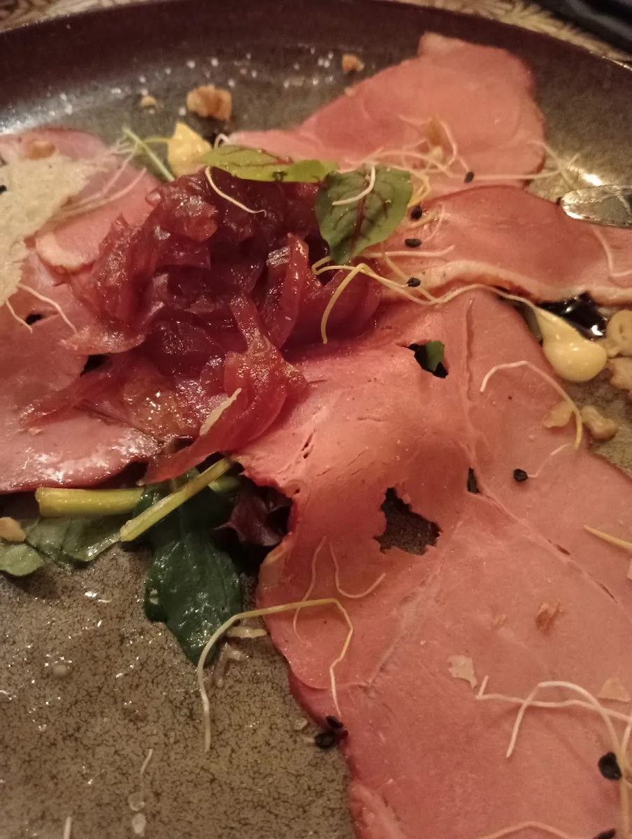Vleesplank tijdens een culinaire avond bij De Fabel